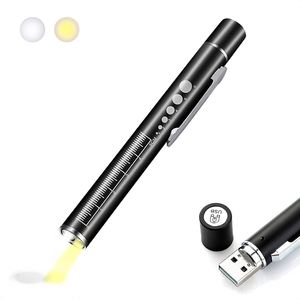 Green <b>Light</b> Starry Laser Flashlight <b>LED</b> White <b>Light</b> Adjustable Beam <b>Rechargeable</b> 18650 Battery Fixed-Point Teaching for Driving - Product Image 1