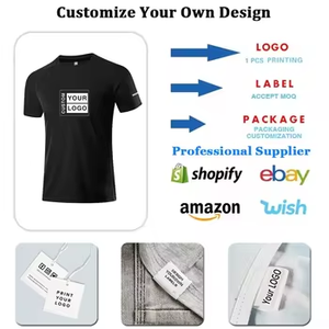 Kaus ukuran besar leher-o katun organik kelas berat polos ukuran besar kaus logo cetak layar kustom untuk pria - Product Image 6