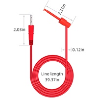 JIALUN Heavy Duty 1000V 20A Multimeter Test Pen High Voltmeter Silicone Insulated Copper Conductor Combination Shielding 1-core