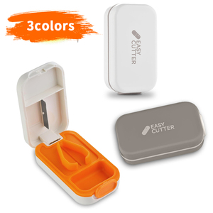 Bán buôn nhựa AM PM Loại bàn phím du lịch Pill Box dễ thương Mini Pill lưu trữ trường hợp sắc nét khác nhau nhựa Pill boxwith Cutter - Product Image 3