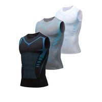 Débardeurs de compression pour hommes, ultra-compressifs, respirants, à séchage rapide, couche de base sans manches