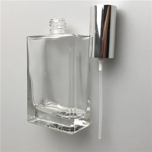 Buena calidad 100mL botella de Spray de Perfume de lujo cuadrado claro rectángulo vidrio vacío lujo - Product Image 6