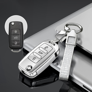 Custodia Rigida in ABS per Chiavi Auto Volkswagen Tiguan L, Lavida Plus, Golf 7, Polo, <span class=keywords><strong>Skoda</strong></span>, Portachiavi VW - Product Image 3