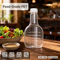 Bouteilles souples transparentes en plastique de qualité alimentaire pour sirop, ketchup, sauces, condiments, chocolat, tomate - Vente en gros
