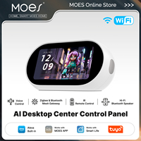 Panneau de contrôle central intelligent de bureau MOES Tuya WiFi, écran 5,0 pouces 480x960, hub Zigbee/Mesh, contrôle IR, haut-parleur HiFi, Alexa