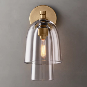 Applique Murale RHOEM <span class=keywords><strong>Blom</strong></span> en Verre Transparent pour Salle à Manger, Chevet, Chambre à Coucher – Lampe Murale Intérieure Moderne, Luminaires de Luxe, Décoration Maison - Product Image 4