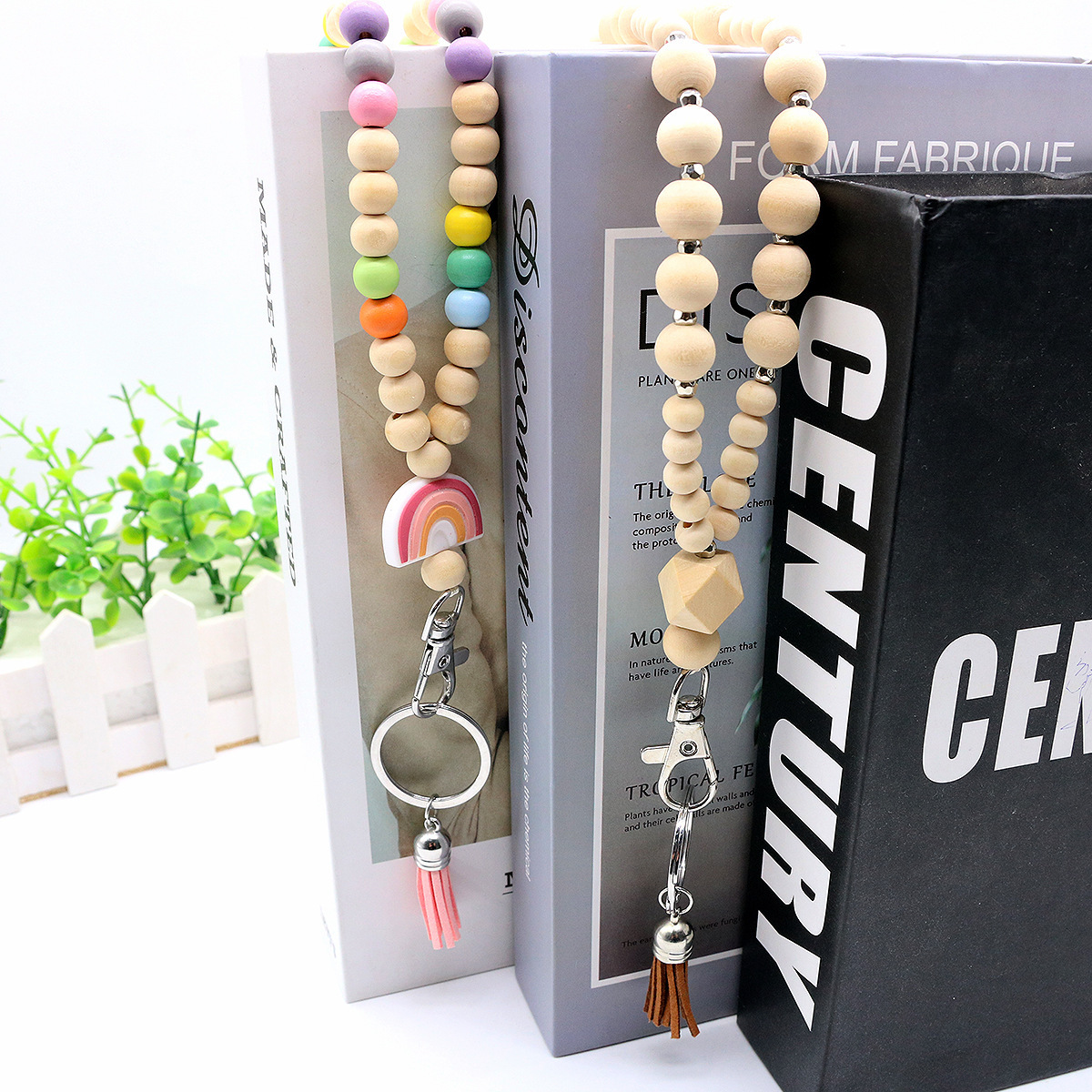 New Teacher Lanyard Gold and White Beaded Lanyard Classy Personalized Lanyard Customized Badge Holder Image 4