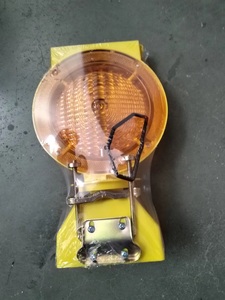 Flashing Barricade <b>Light</b> Safety Bracket Road Safe Yellow LED Solar Traffic <b>Light</b> - Product Image 1