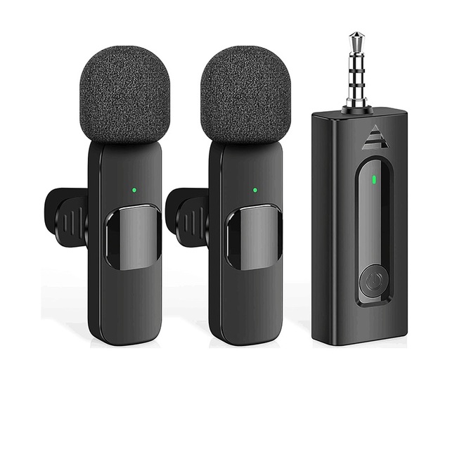 Professional Wireless Lavalier Microphone-Mini Microphone iPhone Android Type C Custom Noise Reduction Lapel Mic Ultra Low Delay