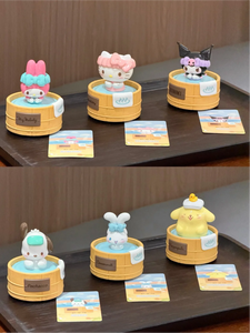 Caja de 12 figuras coleccionables de la serie Hot Spring Spinner de TOP TOY Sanrios Characters, caja sorpresa para regalo de juguetes para niños. - Product Image 4