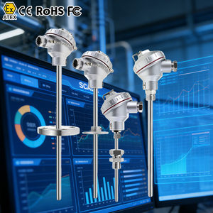 مستشعر درجة حرارة RTD من النوع K، ثرمستور ومستشعر حراري RTD100، جهاز إرسال RTD PT100 - Product Image 1