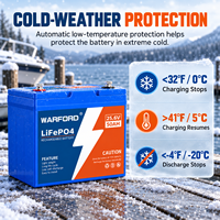 Baterai LiFePO4 24V 50Ah Deep Cycle dengan Bluetooth 50A BMS untuk Motor Trolling, Fish Finder, dan Aplikasi Kelautan