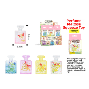 Juguete de descompresión de animales con purpurina y lentejuelas, de malta, con forma de botella de <span class=keywords><strong>perfume</strong></span>, de rebote lento, que escupe burbujas, sólido, para niños y adultos - Product Image 1