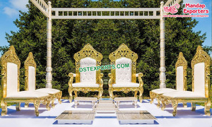 Ensemble de meubles de mandap de mariage design, prix inférieur, mandap en bois, chaises Vidhi, ensemble de chaises traditionnelles de mandap de mariage Vedi, Australie - Product Image 2