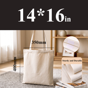 Custom Medium Eco-friendly Casual Canvas <b>Tote</b> <b>Bag</b> with Printed Logo Pocket <b>Zipper</b> for Supermarket & Outdoor Use - Product Image 5