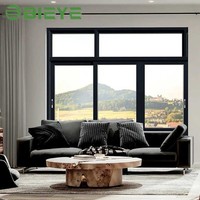 Ventana Corredera de Aluminio con Recubrimiento en Polvo, Múltiples Colores Opcionales, Impermeable, para Proyectos Inmobiliarios