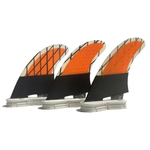 Best Selling Duplo Guia 2 Aletas Prancha de Base De Fibra De Carbono de Surf Fin Gêmeo Tab II Thruster Fin Set para o Surf