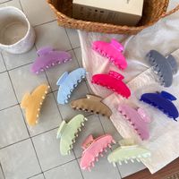 Jepit Rambut Akrilik Warna Solid Gaya Eropa Amerika Liwu 10.5cm untuk Pilates Wanita