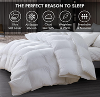 Couette respirante et chaude RDS DOWNPASS ultra douce et moelleuse, design à compartiments, duvet de canard blanc léger