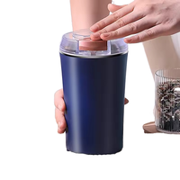 Moulin Broyeur Électrique Portable en Acier Inoxydable pour Noix, Épices, Grains de Café, Mixeur Hachoir Alimentaire Ménager Lavable