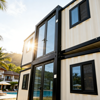 Maison conteneur en acier de luxe extensible, résistante au feu et imperméable, avec caractéristiques modernes pour villa, appartement, chambre à coucher, facile à construire