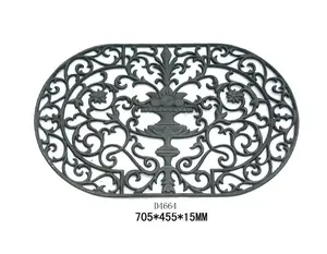 Zerbino in ghisa grande rettangolo porta anteriore tappetino antiscivolo esterno raschietto per scarpe decorativo ingresso per casa giardino patio