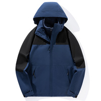 Veste coupe-vent imperméable à capuche zippée pour homme, taille plus, personnalisable, pour l'hiver et les activités de plein air