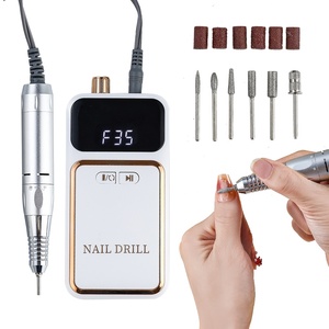 Perceuse à ongles <span class=keywords><strong>électrique</strong></span> <span class=keywords><strong>professionnelle</strong></span> 45000 tr/min <span class=keywords><strong>lime</strong></span> à ongles Rechargeable avec 6 pièces forets à ongles pour salon usage domestique - Product Image 1