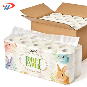 Papier toilette jetable 3 plis, doux, écologique, en pâte de bois mélangée, personnalisable avec logo, le plus vendu, qualité professionnelle OEM, respectueux de la peau - Product Image 1