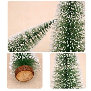 Bán Buôn Máy Tính Để Bàn Trang Trí Nhân Tạo Chai Mờ Cọ Mini Cây Thông Giáng Sinh - Product Image 2