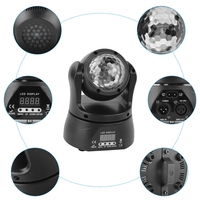 U`King 30W Mini Doppelseitiger Moving Head Scheinwerfer LED Bühnenlicht RGBW Magic Ball Beam Effektlicht für Bar Disco DJ Party Bankett