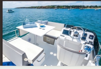 Intérieurs de luxe, bateau de plaisance miniature Bohao de 36 pieds avec deux moteurs de 250 CV, capacité de 12 personnes, à vendre