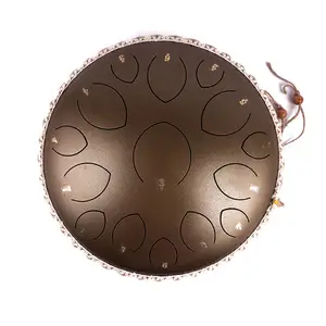 Fábrica oferecer o tamanho grande design 14 polegadas (35 cm) 15 língua bronze hank tambor D chave tambor ameno aço língua tambor