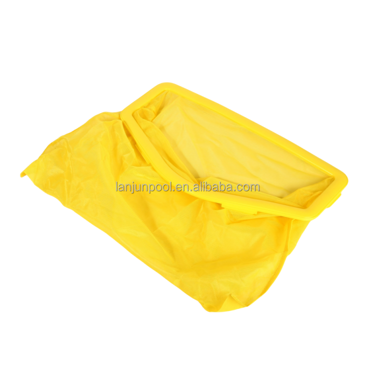 Écumoire de feuille de piscine de filet jaune