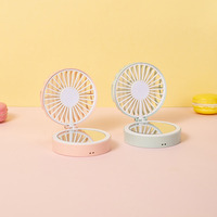 IMYCOO USB Miroir Ventilateur De Refroidissement Portable Petite Main USB Mini Ventilateur refroidisseur d'air rechargeable mini ventilateur