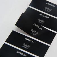 Etiquette personnalisée estampage de luxe de haute qualité pour produits en PET, impression d'autocollant de taille gaufré étanche pour vêtements