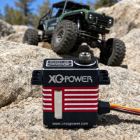 XQ-POWER Servo RC Mini Haute Vitesse 2007D32 1:24 Sans Noyau 9g Boîtier Entièrement Métallique 7KG 0.06Sec Couple Élevé pour Voiture SCX24 et Micro-Hélicoptère