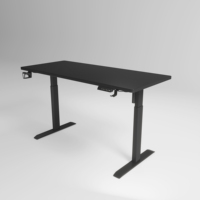 Table de bureau personnalisée fonctionnelle en bois et métal avec hauteur réglable électrique pour ordinateur