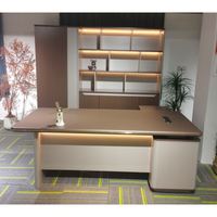Bureau de direction moderne, mobilier de bureau de luxe pour PDG, table de direction pour bureau