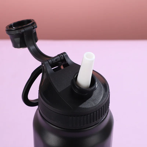 Gobelet isotherme en acier inoxydable 304 avec poignée, grande capacité, portable, pour extérieur, à petite ouverture, pour le sport, cadeau de fête, tasse de voiture - Product Image 4