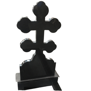 Pierres tombales et monuments de luxe personnalisé, croix <span class=keywords><strong>en</strong></span> <span class=keywords><strong>granit</strong></span> noir absolu - Product Image 2