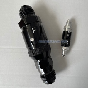 Phụ Kiện Nhôm Ngắt Kết Nối Nhanh Khô Bán Chạy-3AN -4AN -6AN -8AN -10AN -12AN Dầu Phanh Xe Máy Tương Thích Màu Đen - Product Image 1