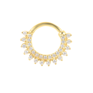 ROXI Anillo de Piercing Quirúrgico para Cartílago de Oreja, Septum y Nariz con Zirconia, de Moda - Product Image 1