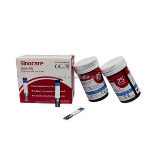 Tiras Reactivas para <span class=keywords><strong>Medidor</strong></span> <span class=keywords><strong>de</strong></span> <span class=keywords><strong>Glucosa</strong></span> <span class=keywords><strong>Sinocare</strong></span> Safe AQ Smart - Product Image 1