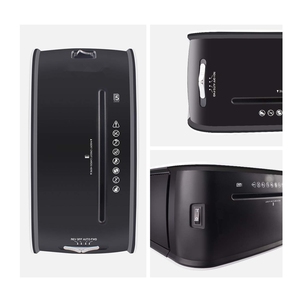 Mini trituradora de papel de 12L de nuevo diseño, 5 hojas de corte transversal para uso en oficina, trituradora de CD y tarjeta - Product Image 3