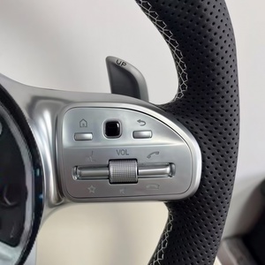 Volant en cuir personnalisé pour <span class=keywords><strong>Mercedes</strong></span> Benz <span class=keywords><strong>AMG</strong></span> W204 W205 W213 W218 W177 W176 W167 W211 C300 C63 C43 - Product Image 4