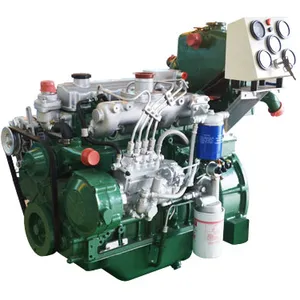 Yuchai Mesin Diesel Laut Perahu 40HP 50 HP, Mesin Pendingin Air 4 Silinder