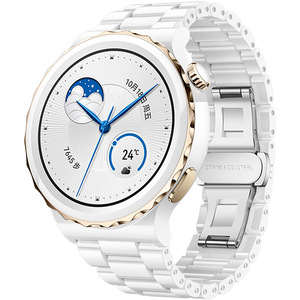 Correa de Reloj Inteligente de Cerámica y Acero Inoxidable, 20mm 22mm, Blanca, Correa de Cerámica para Reloj Huawei Watch <span class=keywords><strong>GT</strong></span> <span class=keywords><strong>3</strong></span> <span class=keywords><strong>Pro</strong></span> - Product Image 5