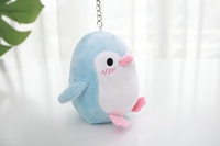 Échantillon gratuit 12 cm Mignon pingouin en peluche Animaux en peluche Jouets Petite taille Logo personnalisé Promotionnel Bon marché Porte-clés en peluche pingouin