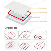 Carte IC en Stock Usine 13.56MHz HF PVC NFC Carte de Visite RFID Blanche Carte de Contrôle d'Accès de Détection Sensible Carte Cadeau
